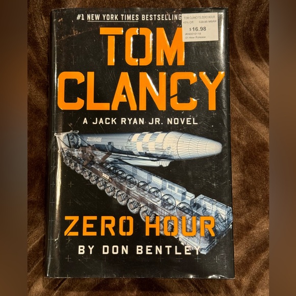 Tom Clancy hard back book  Zero Hour by Don Bentley - Picture 1 of 3
